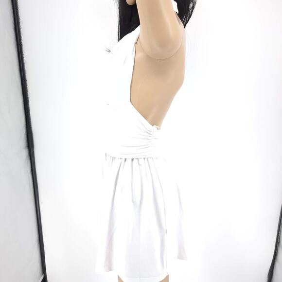 Susana Monaco Tube Cut Out Gathered Romper in Sugar White Women's Size Small NWT - Picture 11 of 13